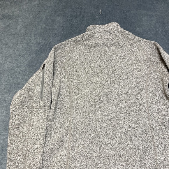 Patagonia Worn Wear Better Sweater Womens Medium Heather Gray Fleece Jersey Trim - Picture 15 of 16